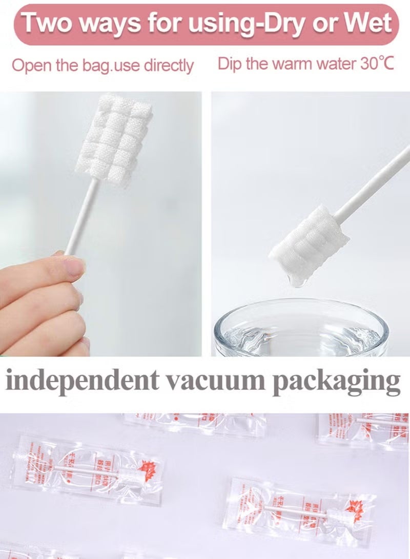 Baby Oral Cleaner Set Disposable Baby Cleaners 60 Count Infant Tongue Cleaner Dental Care Newborn Mouth Gum Oral Cleanser Silicone Finger Toothbrush For Baby - Image 2